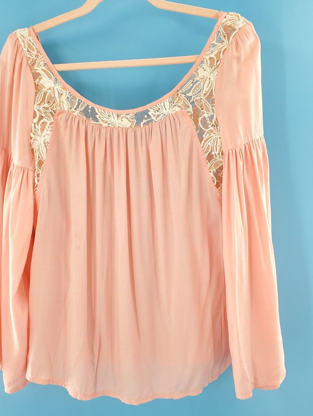 Soieblu pink kimono sleeve blouse M - Picture 2 of 12